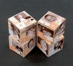 Wooden Photo Cubes