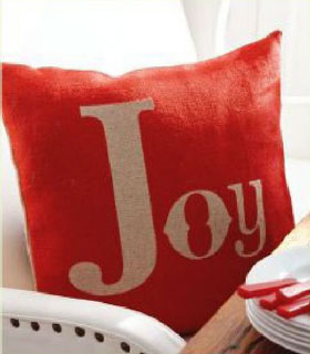 Christmas Crafts ideas Joy Pillow