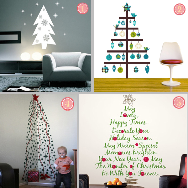 Fabric Christmas Tree Wall Stickers_5