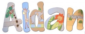 Hand Painted Wood Letters for Nurseries and Children’s Rooms