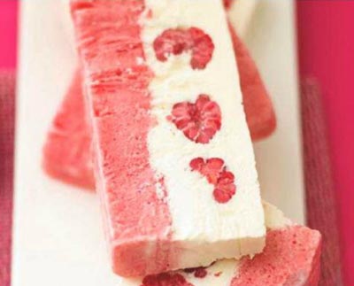 Valentine's Frozen Berry Parfait Lighter Desserts Recipe