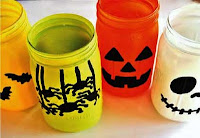 Halloween Glass Jar Lanterns