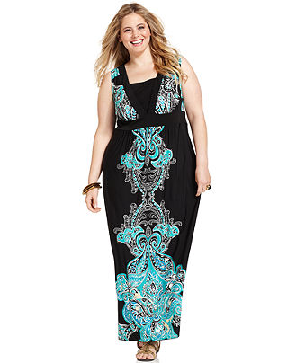 Plus Size Sleeveless Maxi Dresses 2012 - Stylish Trendy