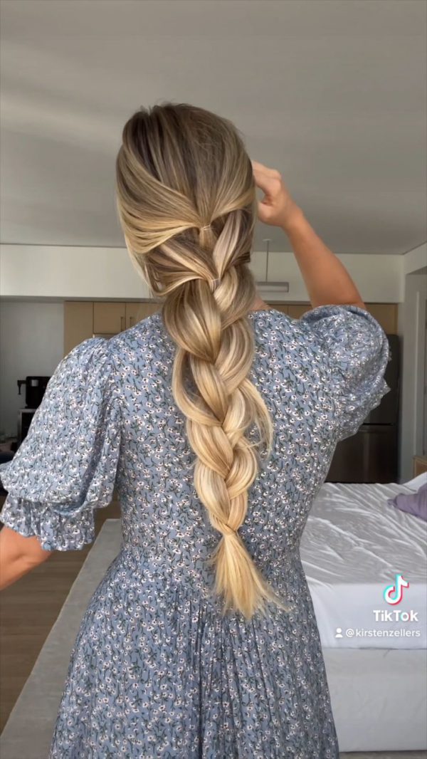 long braided hairstyle