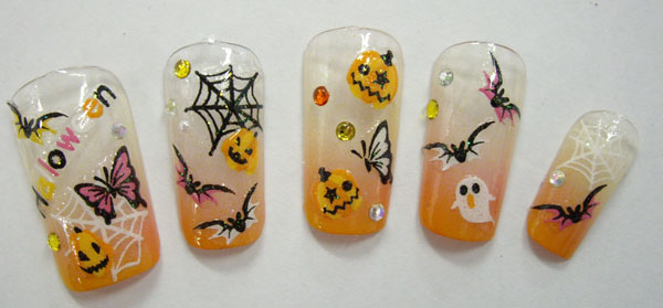 2012 Halloween Nail Art Designs