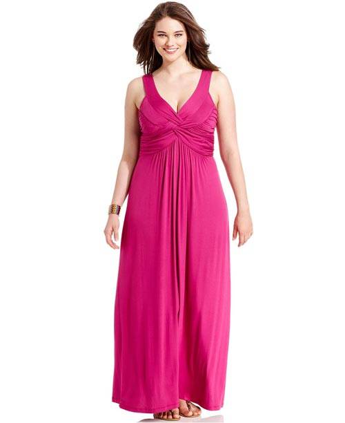 Plus Size Sleeveless Maxi Dresses 2013