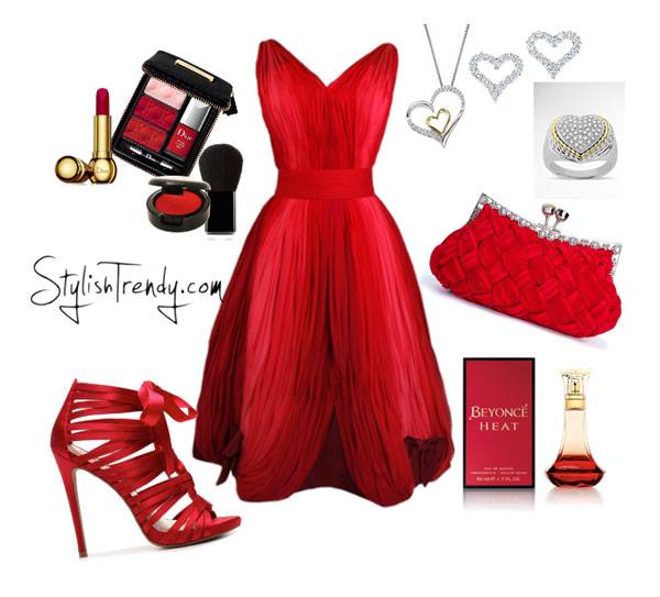 Valentine's Day 2014 Hair, Makeup and Outfit Ideas