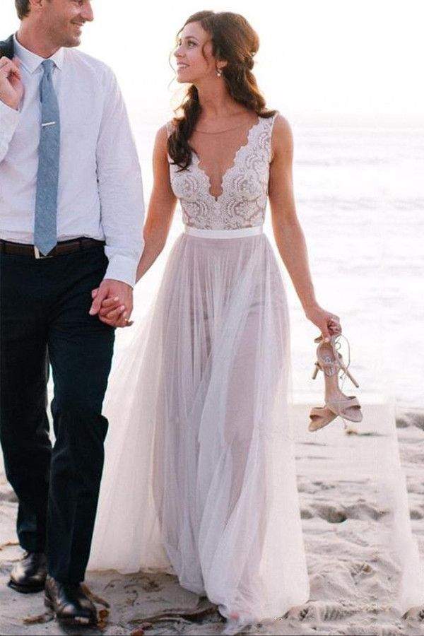 Simple Beach Wedding Dresses