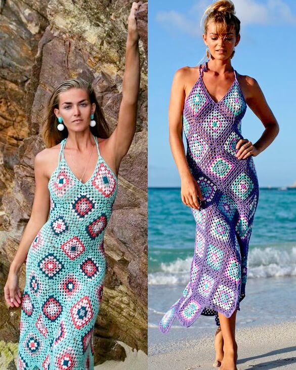 colorful beach dresses