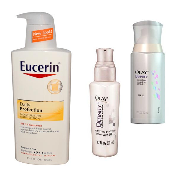 Eucerin, Olay - Fun in the Sun – Best Body Lotions with SPF – Sunscreen