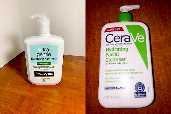 Neutrogena Ultra Gentle Hydrating & CeraVe Hydrating Facial Cleanser Facial Cleanser Normal to Dry Skin